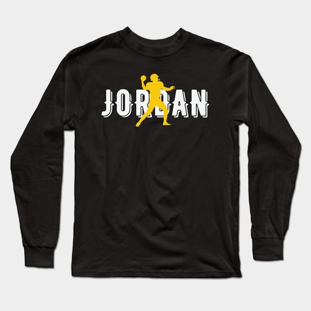 Rising Star: Green Bay Packers Jordan Love Long Sleeve T-Shirt by Helen Morgan